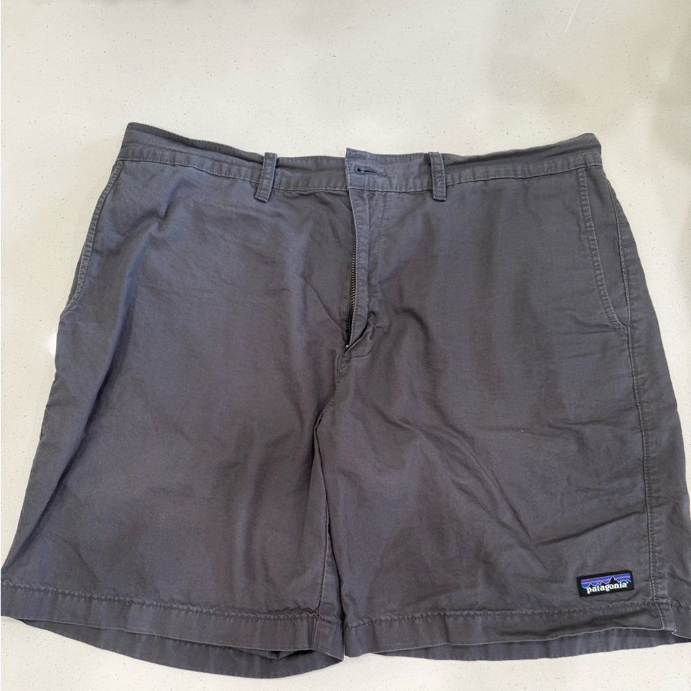 Patagonia Men’s Charcoal Flat-Front Shorts